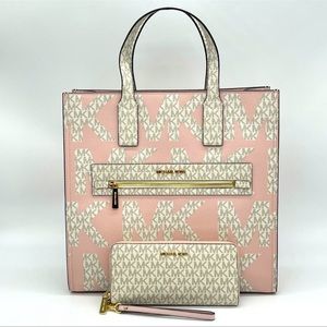 Michael Kors Kenly Large Tote & Continental Wallet